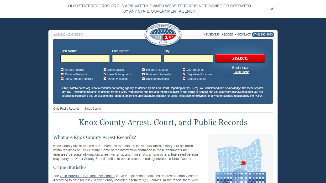 Knox County Arrest, Court, and Public Records